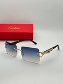 عینک آفتابی کارتیر Cartier مدل 2288 فلزی uv400 بدونه فریم فانتزی فشن