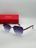 عینک آفتابی کارتیر Cartier مدل 2264 فلزی uv400 بدونه فریم فانتزی فشن