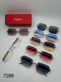 عینک آفتابی کارتیر Cartier مدل 2286 فلزی uv400 بدونه فریم فانتزی فشن