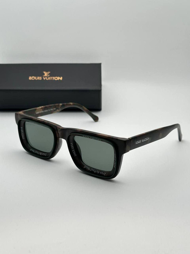 عینک آفتابی لویی ویتون Louis Vuitton مدل 7782 کائوچو uv400 فانتزی فشن فریم مربعی