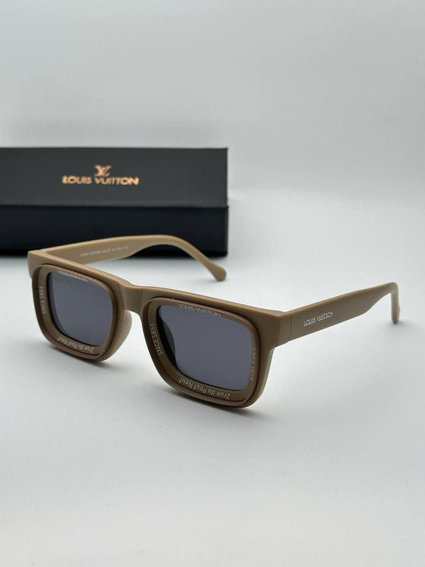 عینک آفتابی لویی ویتون Louis Vuitton مدل 7782 کائوچو uv400 فانتزی فشن فریم مربعی