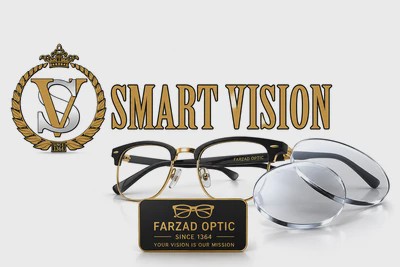 عدسی مایوپیا هایدروفوبیک MYOPIA 1.56 اسمارت ویژن Smart vision به همراه پک اورجینال عدسی عینک